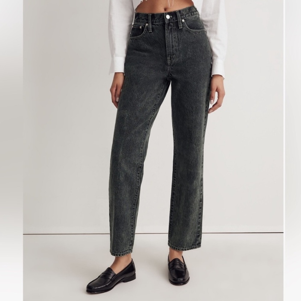 Madewell Perfect Vintage Straight Jean in Acid Was, size 26